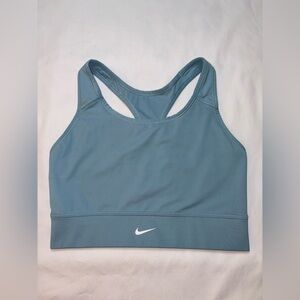 Nike Size XL Swoosh Light Blue Light Support Yoga Gym Workout Sports Bra